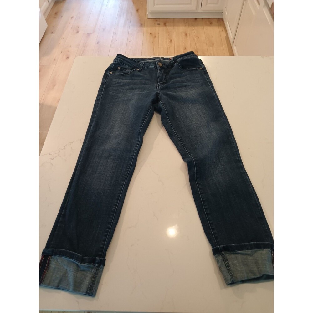 Jag Jeans Skinny Ankle Ladies/Juniors Dark Blue Denim Mid Rise Modal 28 W/26 L